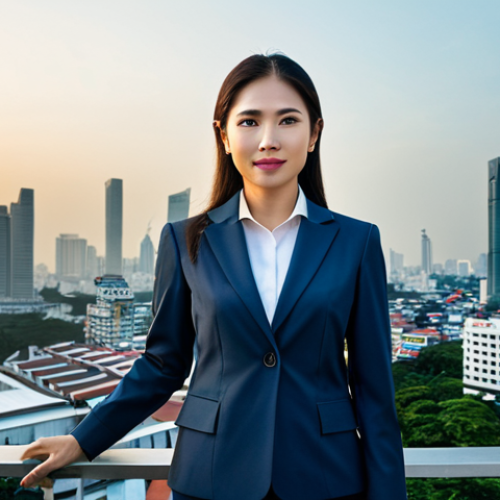 Home 12 환경보전기술자 필기시험 과목 분석 - Professional Businesswoman**
"A professional businesswoman in a modest business suit, standing in f...