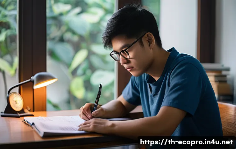 환경보전기술자 시험 준비를 위한 팁 - **Prompt 1: Focused Environmental Engineering Exam Preparation**
    "A young Thai student, in their...