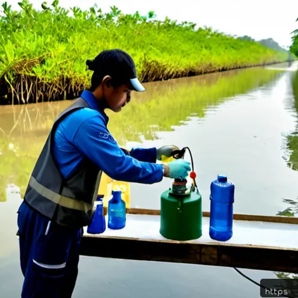 환경보전기술자 실무 교육 기관 - Photorealistic practical training at a Thai environmental conservation engineering institute, divers...