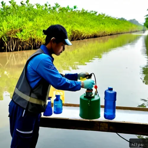 Home 17 환경보전기술자 실무 교육 기관 - Photorealistic practical training at a Thai environmental conservation engineering institute, divers...